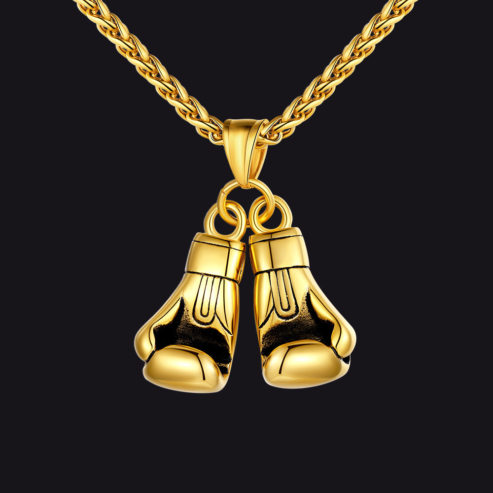 Boxing Gloves Pendant Necklace for