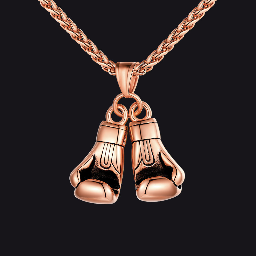 Boxing Gloves Pendant Necklace for