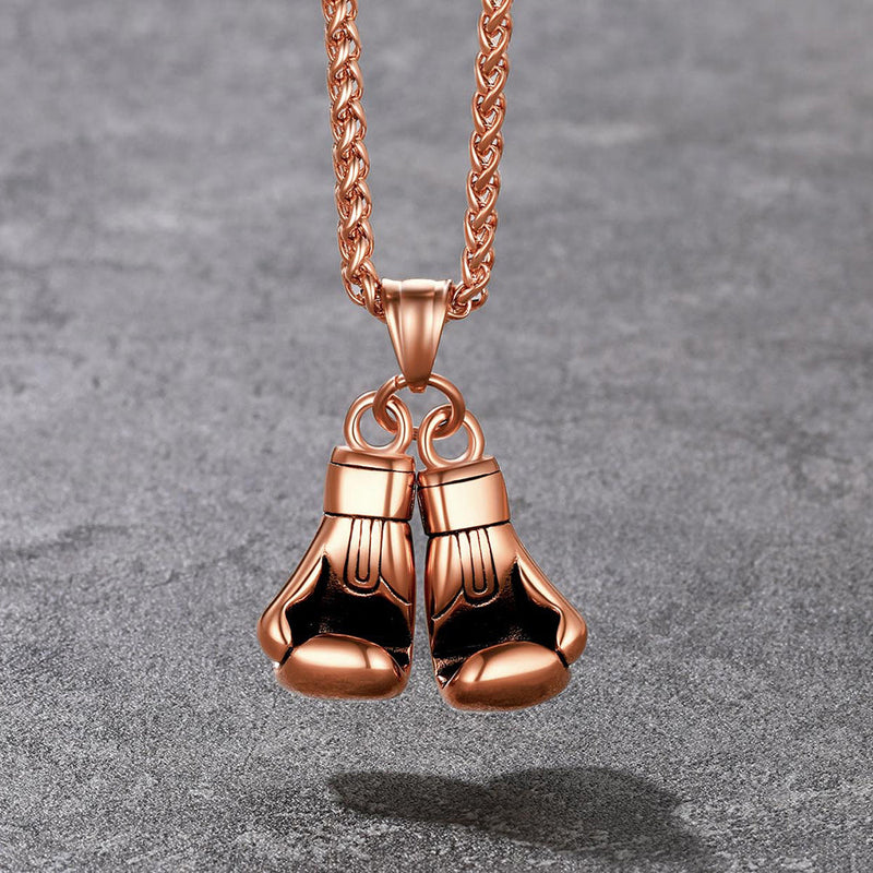 Boxing Gloves Pendant Necklace for