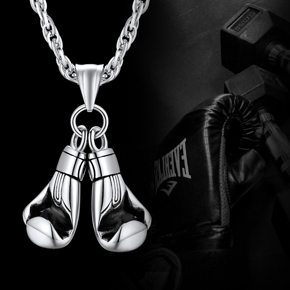 Boxing Gloves Pendant Bodybuilding Pendant Necklace for