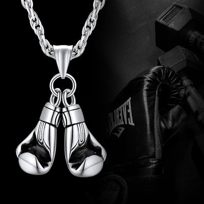 Boxing Gloves Pendant Bodybuilding Pendant Necklace for
