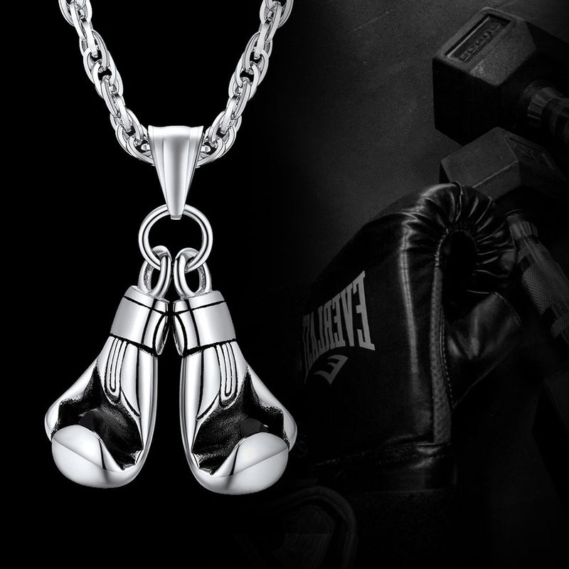Boxing Gloves Pendant Bodybuilding Pendant Necklace for