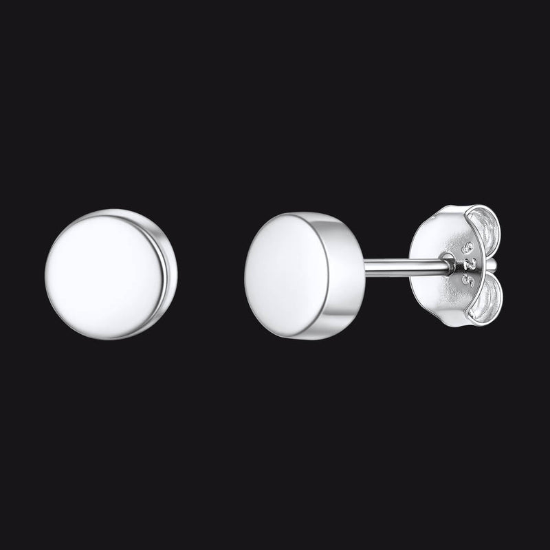 Sterling Silver Dot Stud Earrings for