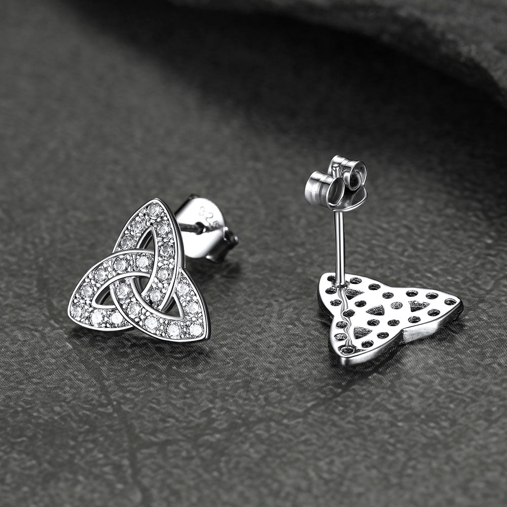 Knot Earrings for in Sterling Silver
