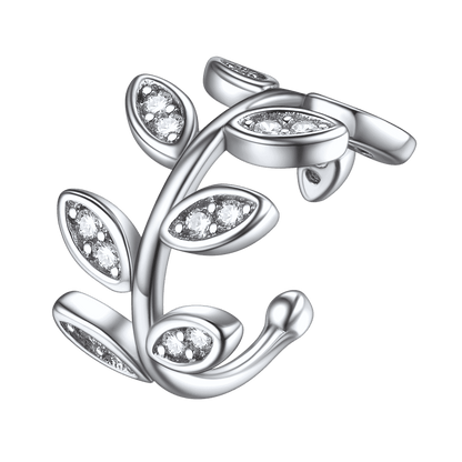 925 Sterling Silver Clip on Cartilage Zircon Ear Cuff Earrings 1pc