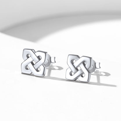 Celtic Knot Stud Earrings for in Sterling Silver