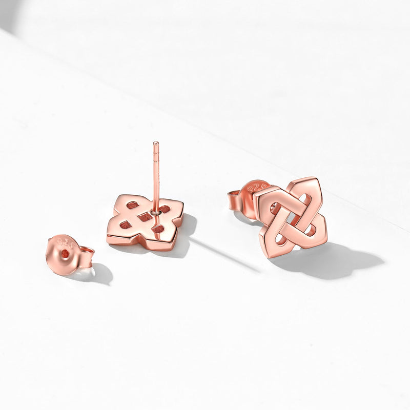 Celtic Knot Stud Earrings for in Sterling Silver