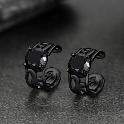 Sterling Silver Celtic Birthstone Ear Cuffs Earrings for