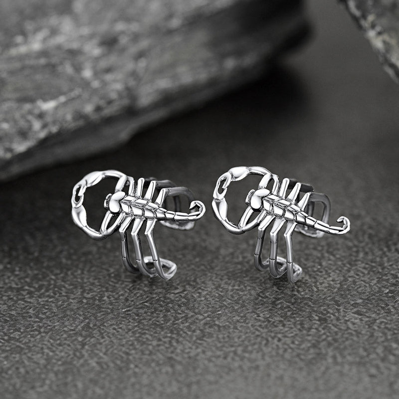 Sterling Silver Scorpion Ear Cuff for