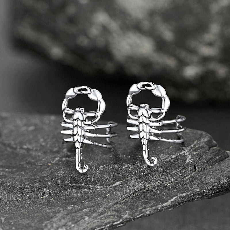Sterling Silver Scorpion Ear Cuff for