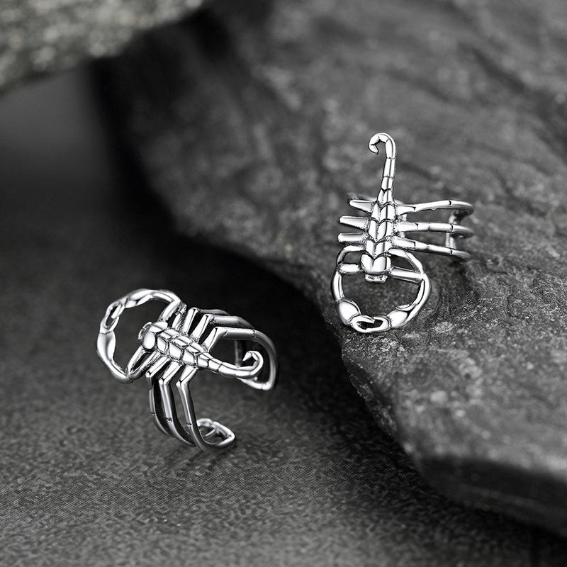 Sterling Silver Scorpion Ear Cuff for