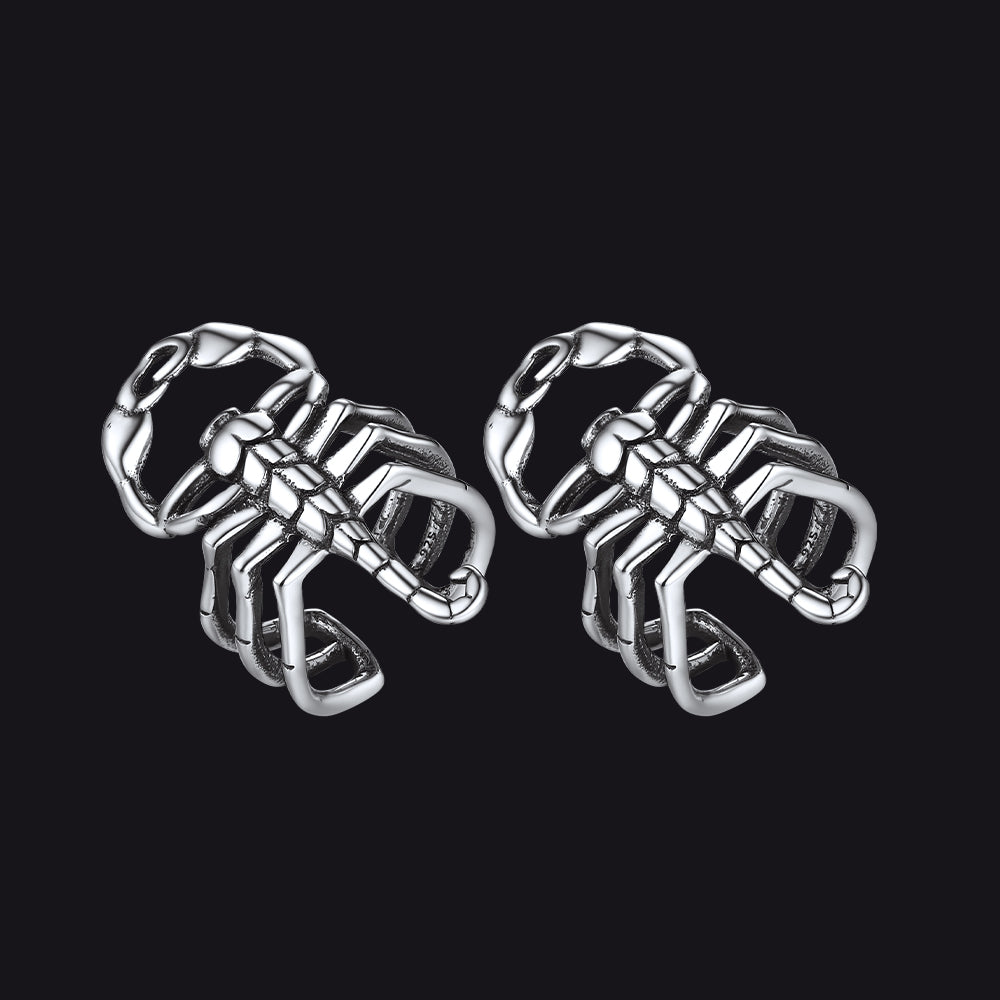 Sterling Silver Scorpion Ear Cuff for