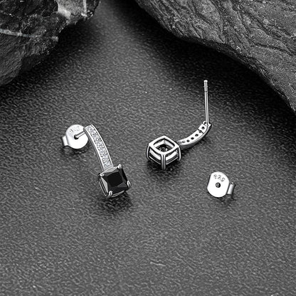 Dainty Birthstone Stud Drop Earrings for in Sterling Silver