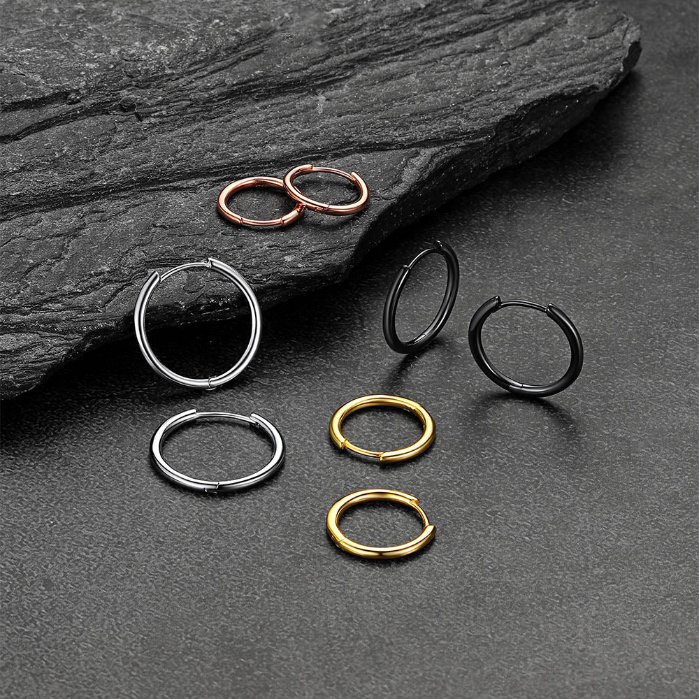Sterling Silver Hoop Earrings for