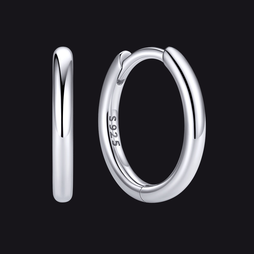 Sterling Silver Hoop Earrings for