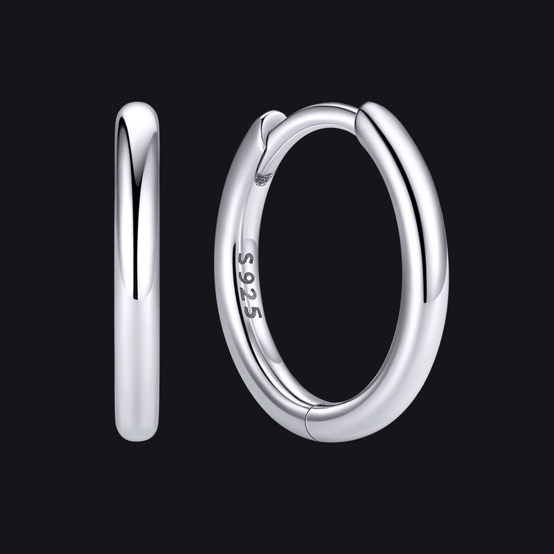 Sterling Silver Hoop Earrings for