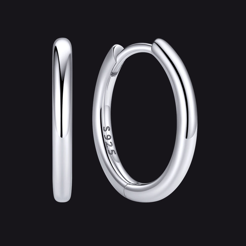 Sterling Silver Hoop Earrings for