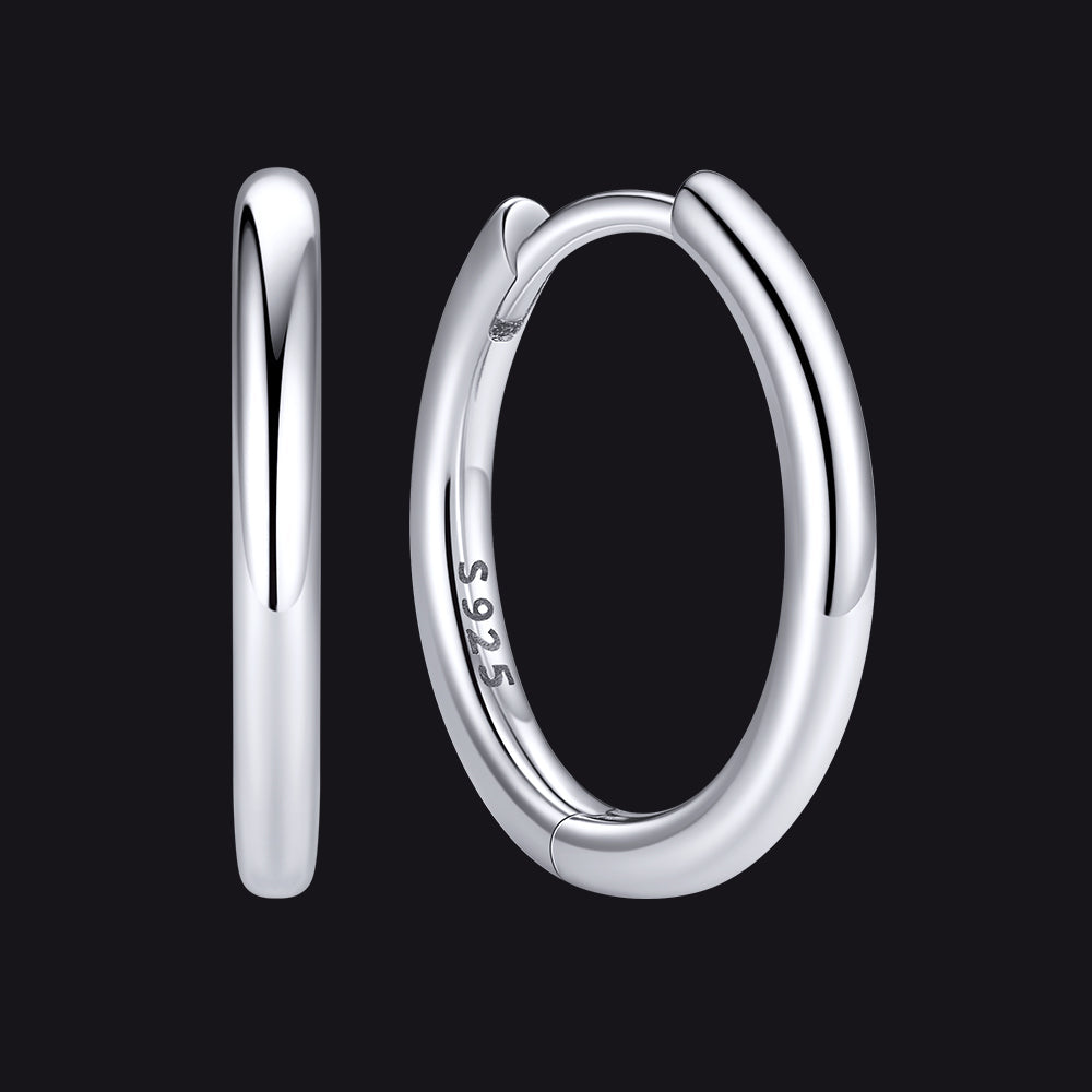 Sterling Silver Hoop Earrings for