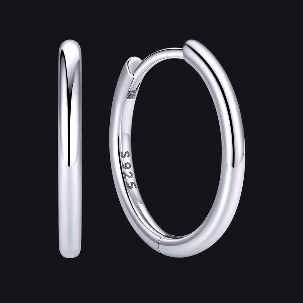 Sterling Silver Hoop Earrings for