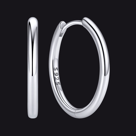 Sterling Silver Hoop Earrings for