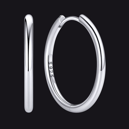 Sterling Silver Hoop Earrings for
