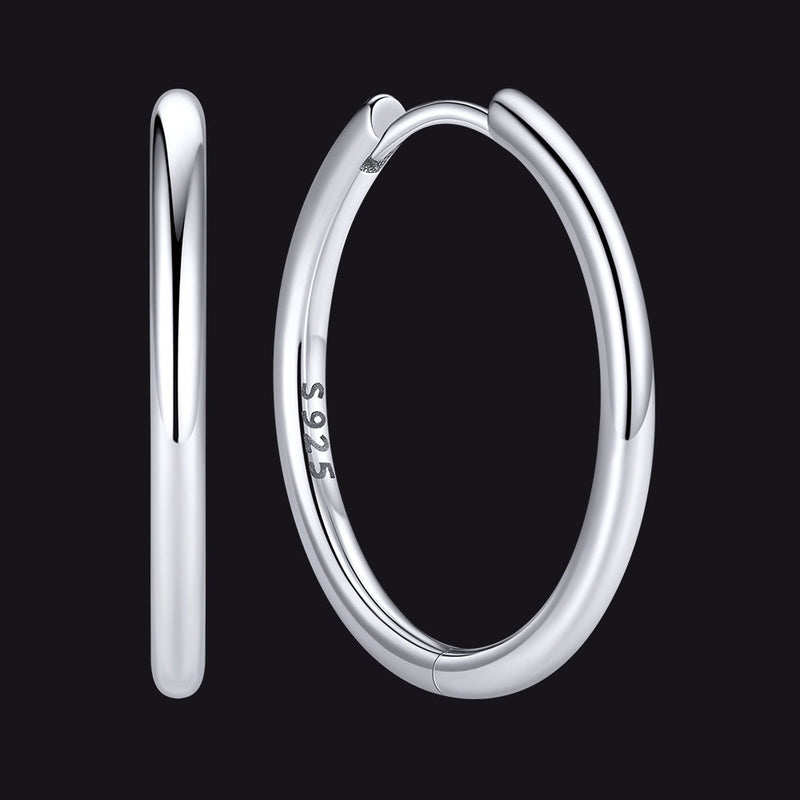 Sterling Silver Hoop Earrings for
