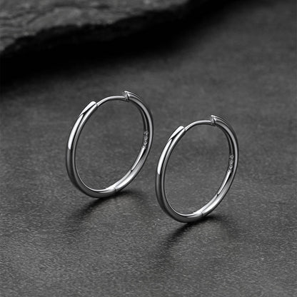 Sterling Silver Hoop Earrings for