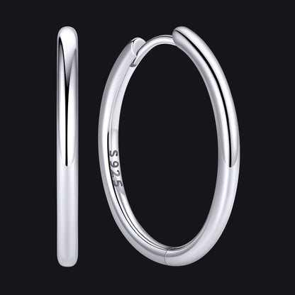 Sterling Silver Hoop Earrings for