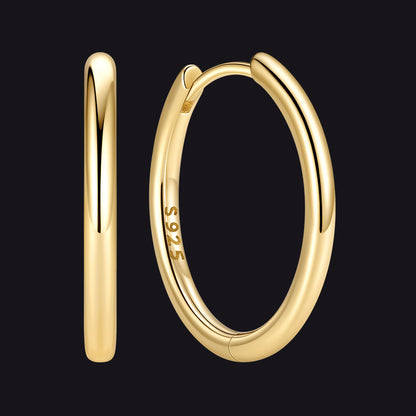 Sterling Silver Hoop Earrings for