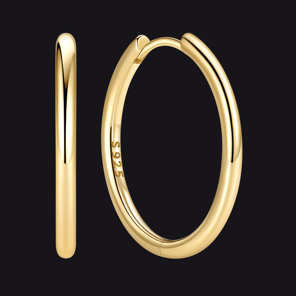 Sterling Silver Hoop Earrings for