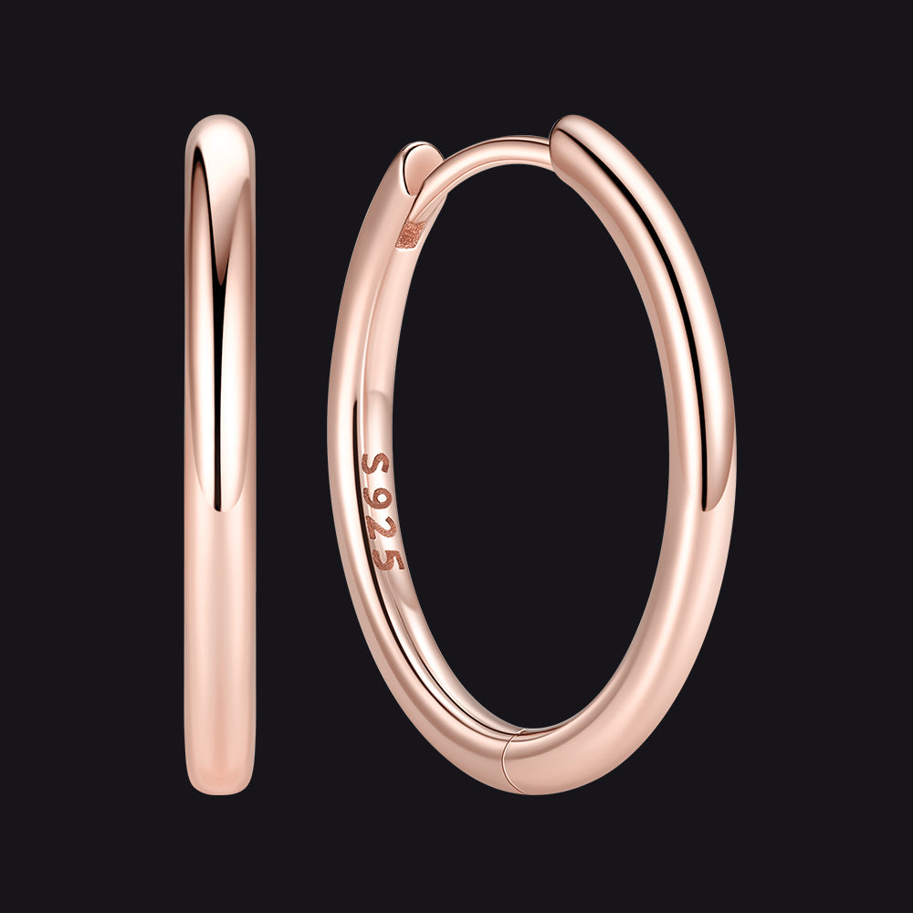 Sterling Silver Hoop Earrings for
