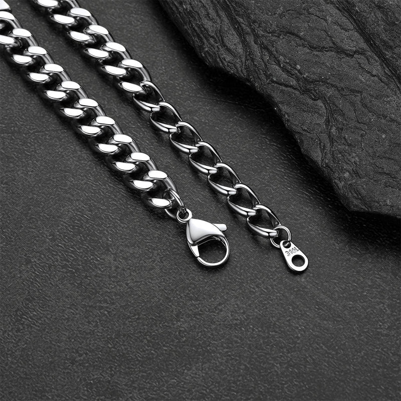 Custom Engraved Name Cuban Link Chain Bracelet for