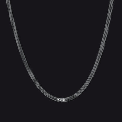 Customized Engraved Name Snake Chain Choker Necklace for