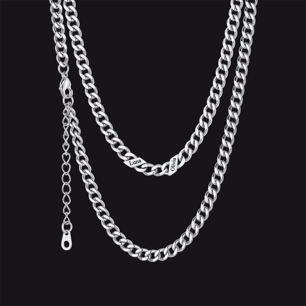 Custom Cuban Link Chains With Names Necklace for , 5/7/9mm Width