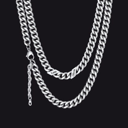 Custom Cuban Link Chains With Names Necklace for , 5/7/9mm Width