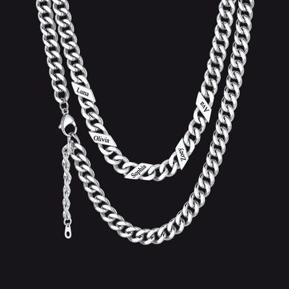 Custom Cuban Link Chains With Names Necklace for , 5/7/9mm Width