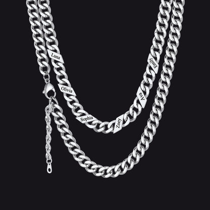Custom Cuban Link Chains With Names Necklace for , 5/7/9mm Width