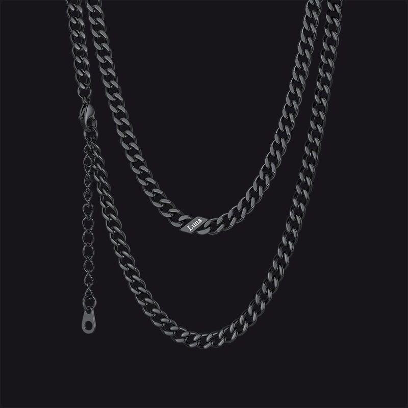Custom Cuban Link Chains With Names Necklace for , 5/7/9mm Width