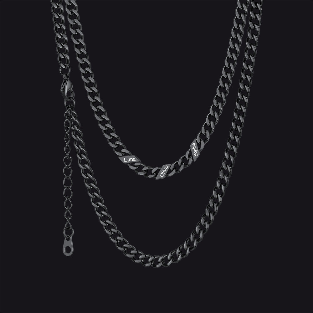 Custom Cuban Link Chains With Names Necklace for , 5/7/9mm Width