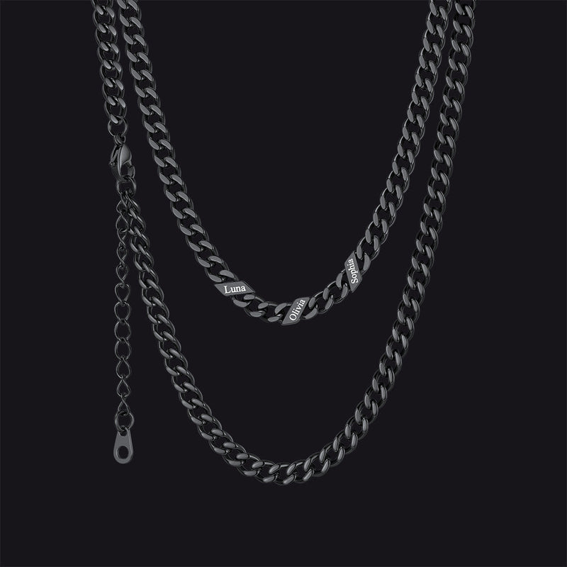 Custom Cuban Link Chains With Names Necklace for , 5/7/9mm Width