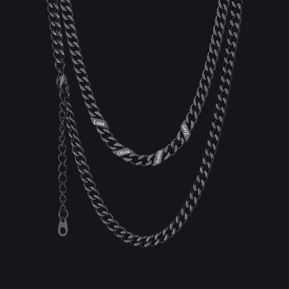 Custom Cuban Link Chains With Names Necklace for , 5/7/9mm Width