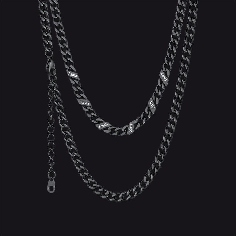Custom Cuban Link Chains With Names Necklace for , 5/7/9mm Width