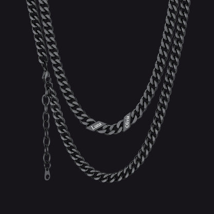 Custom Cuban Link Chains With Names Necklace for , 5/7/9mm Width