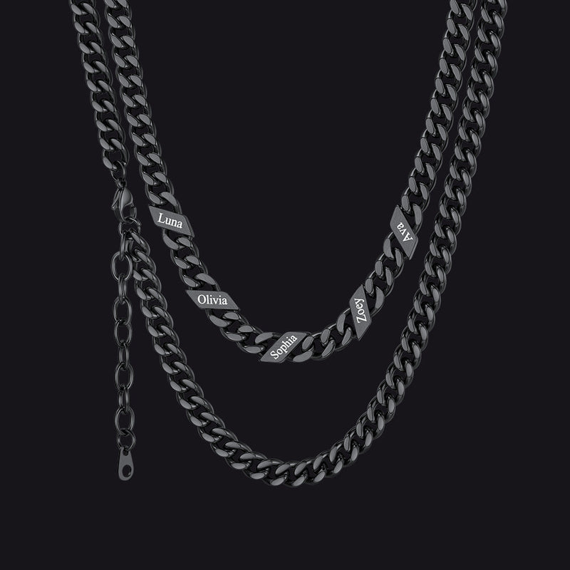 Custom Cuban Link Chains With Names Necklace for , 5/7/9mm Width