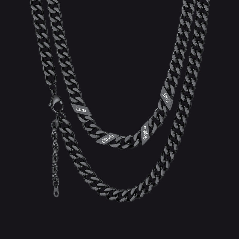 Custom Cuban Link Chains With Names Necklace for , 5/7/9mm Width
