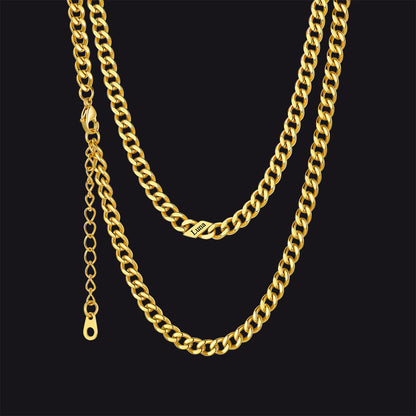 Custom Cuban Link Chains With Names Necklace for , 5/7/9mm Width
