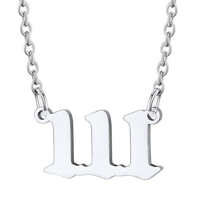Personalized Angel Number Necklace for
