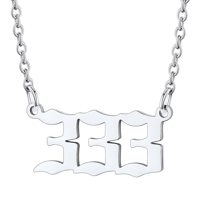 Personalized Angel Number Necklace for