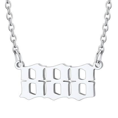 Personalized Angel Number Necklace for