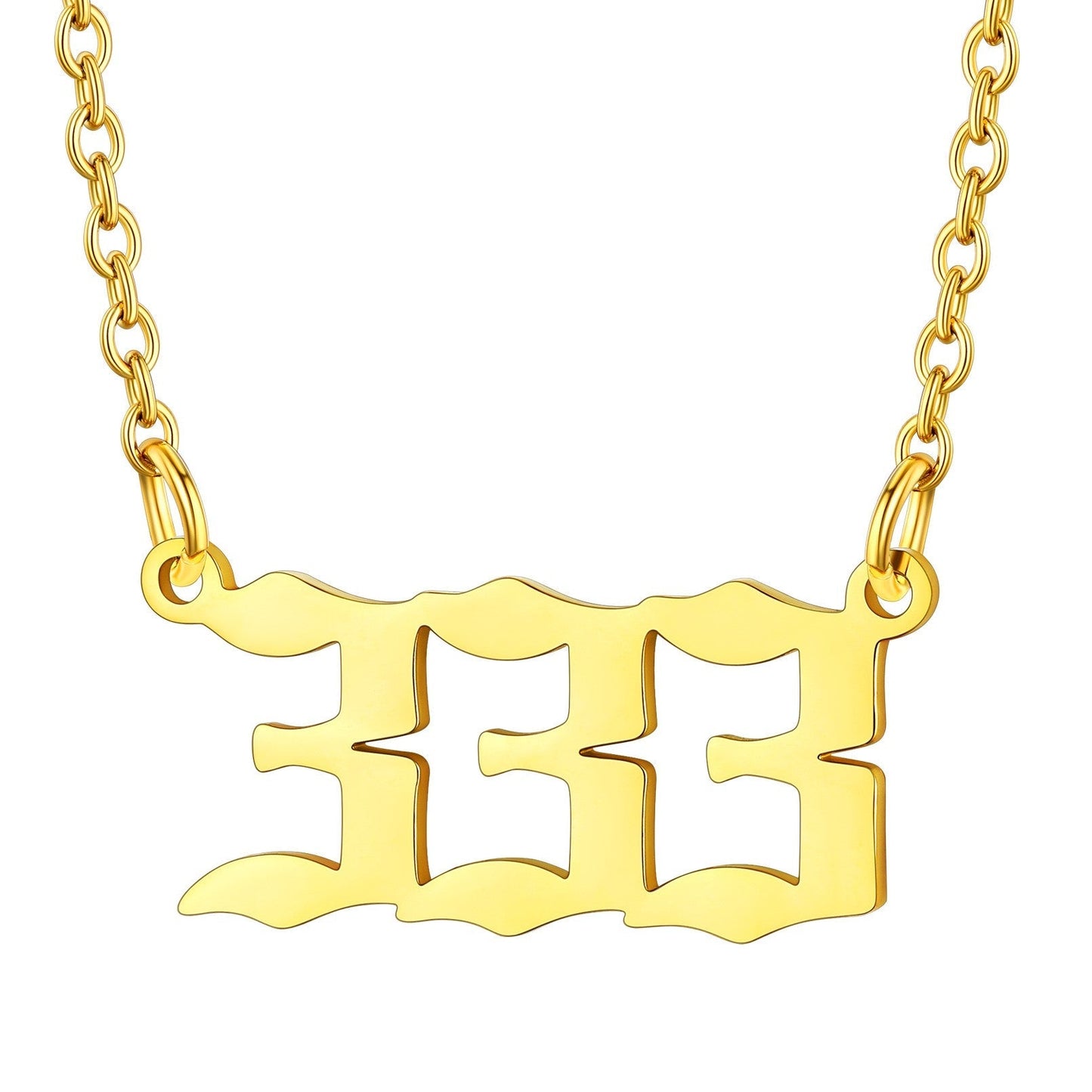 Personalized Angel Number Necklace for